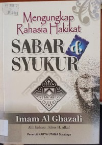 Image of Mengungkap Rahasia Hakikat Sabar & Sykur