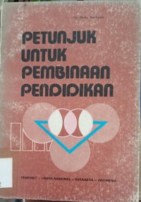 Image of Petunjuk untuk pembinaan pendidikan