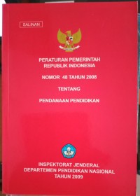 Image of Peraturan Pemerintah Republik Indonesia nomor 48 tahun 2008