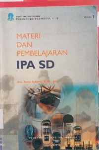 Image of Materi dan pembelajaran IPA SD